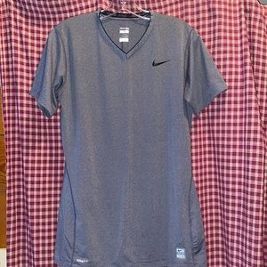 Nike Pro Fitted Gray Tee